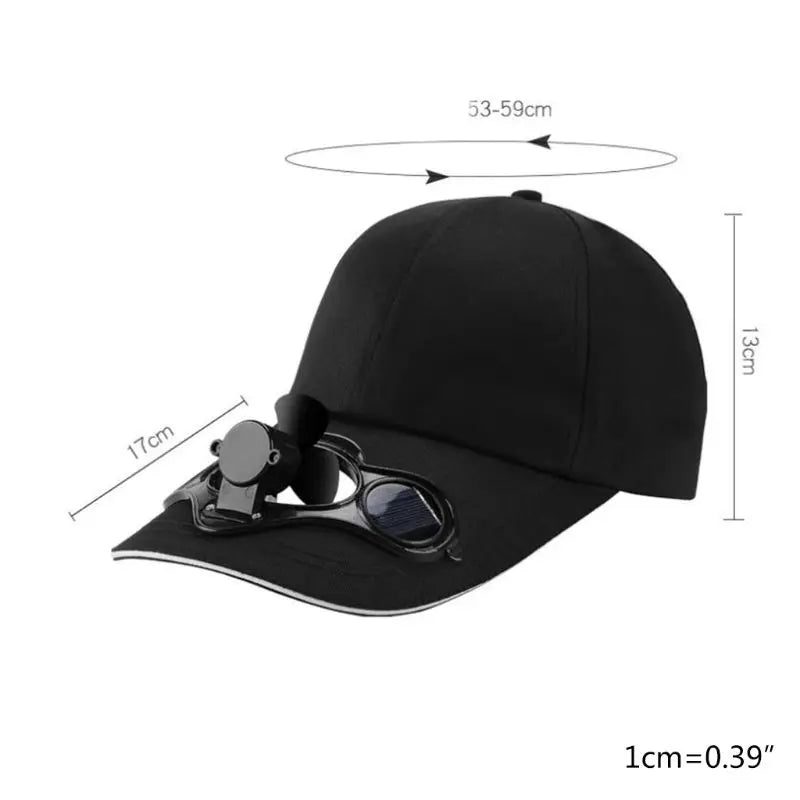 Solar Hat Powered Baseball Cap