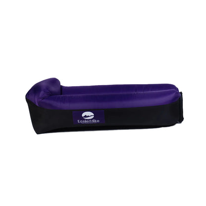 Outdoor Lazy Inflatable Sofa Foldable Portable Air Sofa with Pillow Beach Field Park and Family Courtyard Air Bed