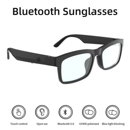 Smart Glasses Bluetooth 5.0 Earphones Wireless Headset Headphone UV400 Polarized Blue Light Blocking Music Eyeglassess