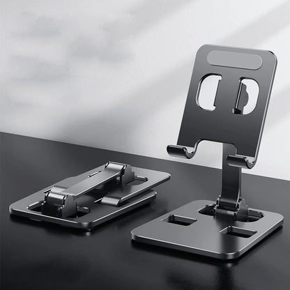 Universal Aluminum Alloy Phone Tablet Holder for iPad Adjustable Flexible Folding Lazy Desktop Live Mobile Phone Stand Mount