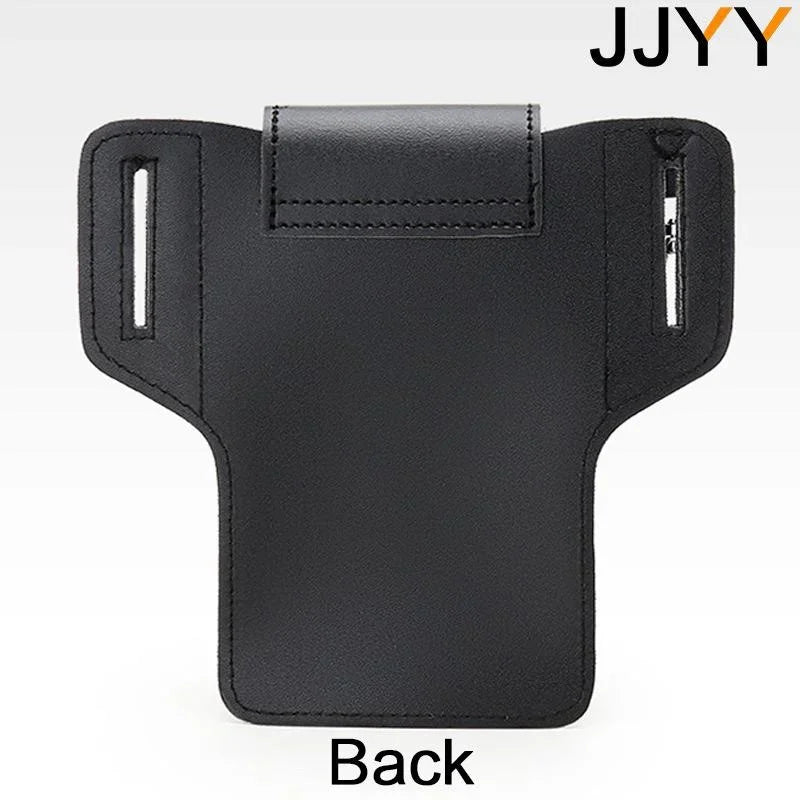 Men Leather Vintage Pack Waist Bag Belt Clip Phone Holster Travel Hiking Cell Mobile Phone Case Cover Belt Pouch Purse Belt