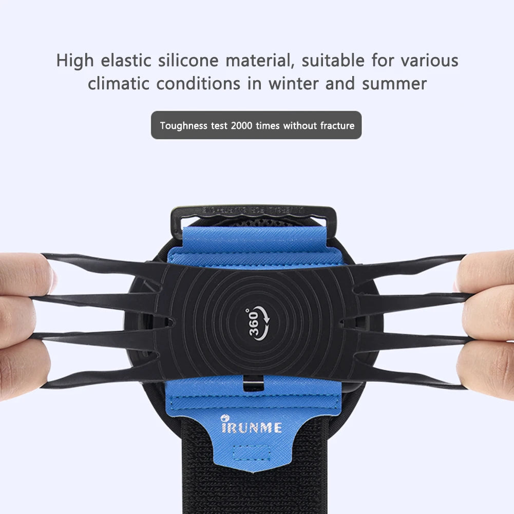 Outdoor Sports Wristband 360°Rotatable Phone Holder Fit 4.5-7’ for iPhone Samsung Huawei Removable Armband Cell Holder Arm Bag ﻿